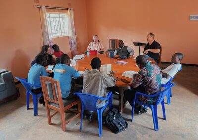 Missionaries and Local Pastors gather for regular prayer and Bible study