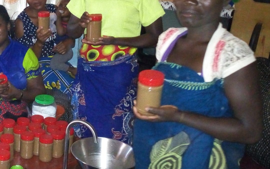 Impoverished Women – Making Peanut Butter